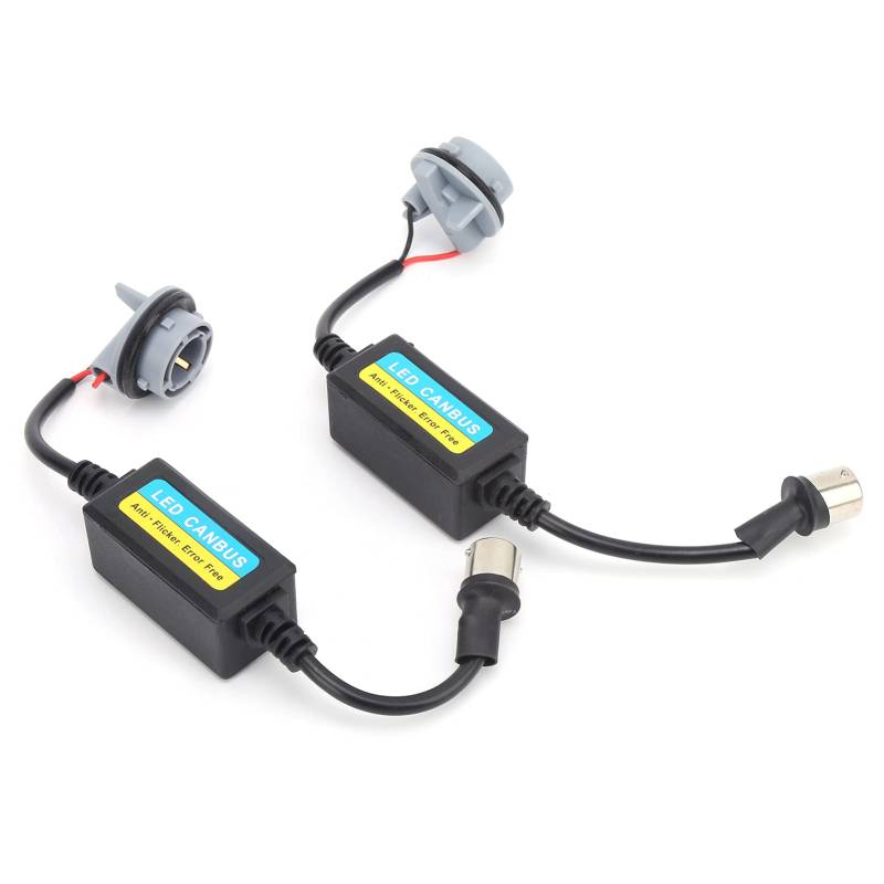 Anti Flicker Widerstand, 2 Stück 1156 LED Decoder Lampenbirne Warnung Canbus Error Free Canceller 12V für Auto von Aramox