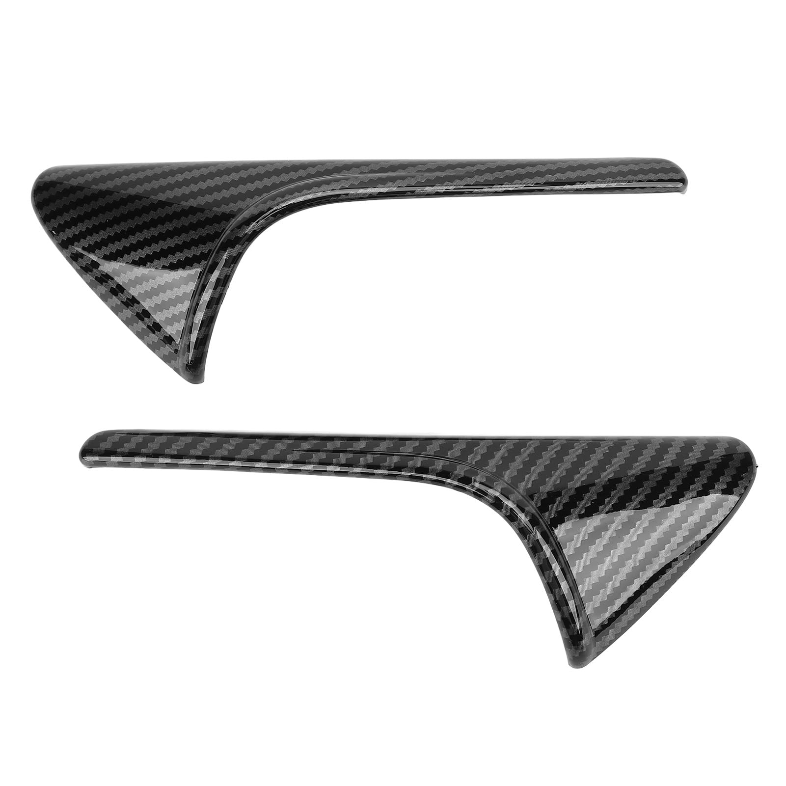 Aramox 1 Paar Blinkerkamera Schutzabdeckung Hochfestes Material Elegante Konstruktionsseitenkameras Decken Dekoration Anti -Scratch mit Klebstoff ab (Glänzendes Kohlefasermuster) von Aramox