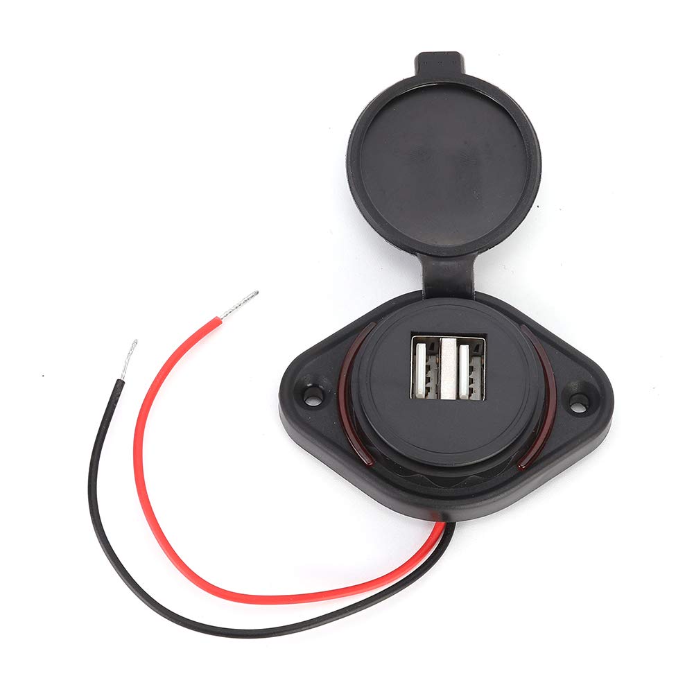 Aramox 12-24V 3.1A LED Dual USB Power Socket Adapter Charging Panel Mount for Motorbike Car Boat ATV and UTV, Convenient Charging Solution Aramox 12-24V 3.1A LED Dual USB Power Socket Adapter Charging Panel Mount for Motorbike Car Boat ATV and UTV, Convenient Charging Solution von Aramox