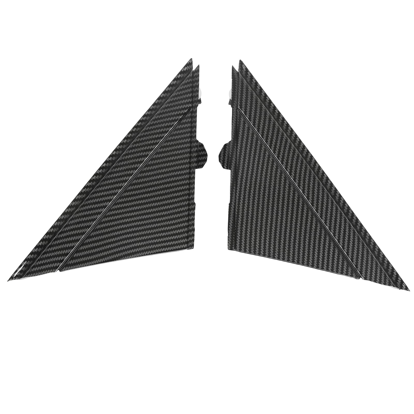 Aramox 2-teilige Außenspiegel-Abdeckung, Rückspiegel, Dreiecksplatte, Kompatibel mit Fiat 500 2012–2017, OE: 1SH17KX7AA (Kohlefaser-Stil) von Aramox