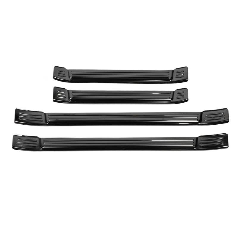 Aramox 4pcs 2024 Türschwelle Beschützer Kratzerschutz Edelstahl Türschwelle Abnutzungsplattenverkleidungsstreifen, Elegantes Design, Starke Haftung, Einfache Installation mit Klebstoff von Aramox