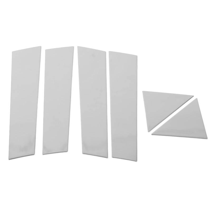 Aramox 6pcs Türfenster Chrom Säulenpfostenverkleidung 304 Edelstahl Türfenster Säulenpfosten Moulding Autozubehör Ersatz für 300 2005-2010 von Aramox