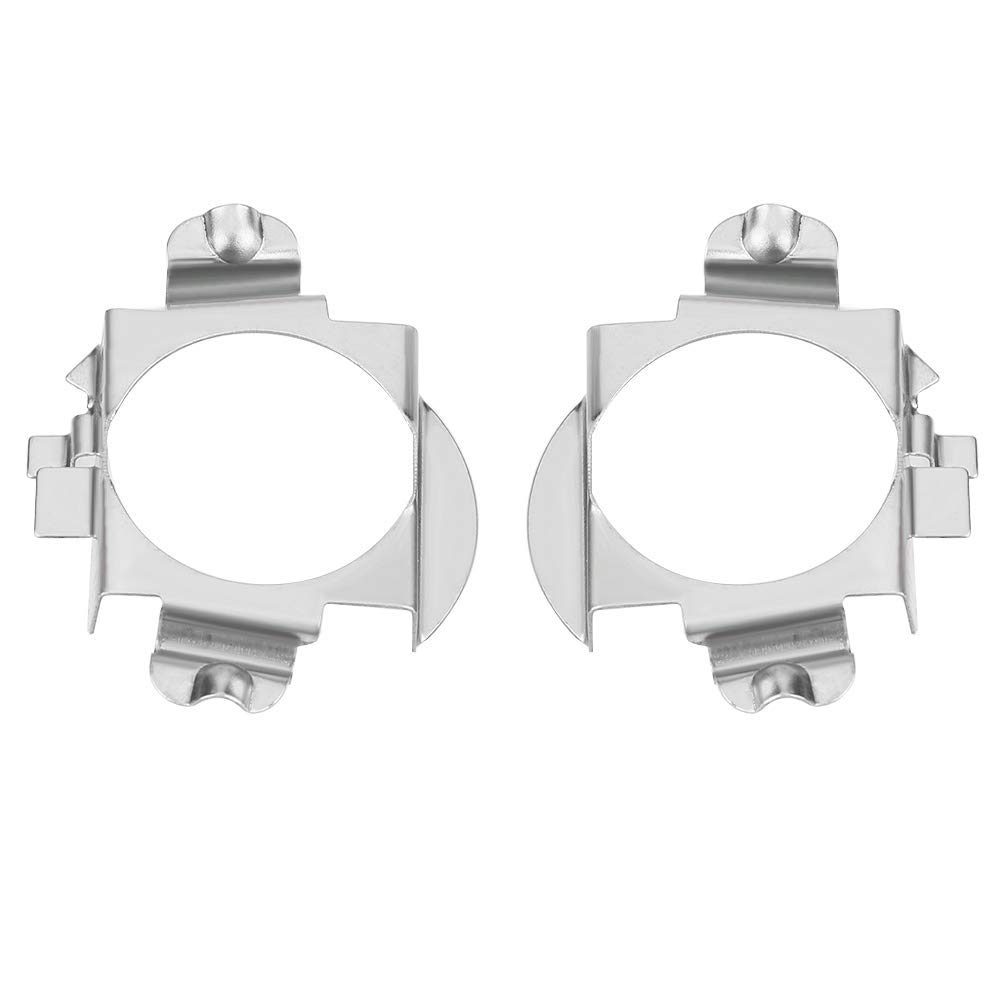 Auto Scheinwerferlampe, Umrüstsatz für Scheinwerferlampen Adapterhalter Silver von Aramox