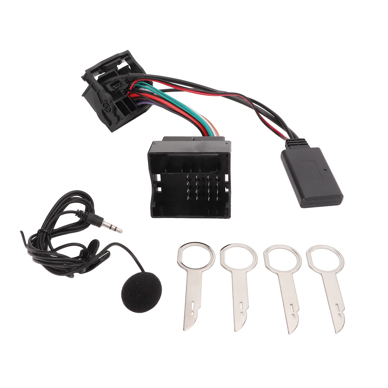 Aux Kabel Adapter Bluetooth 5.0 Wireless Audio Adapter Aux in Kabel mit Mikrofon Kompatibel mit Ford Focus Mondeo Fiesta Fusion 6000CD von Aramox