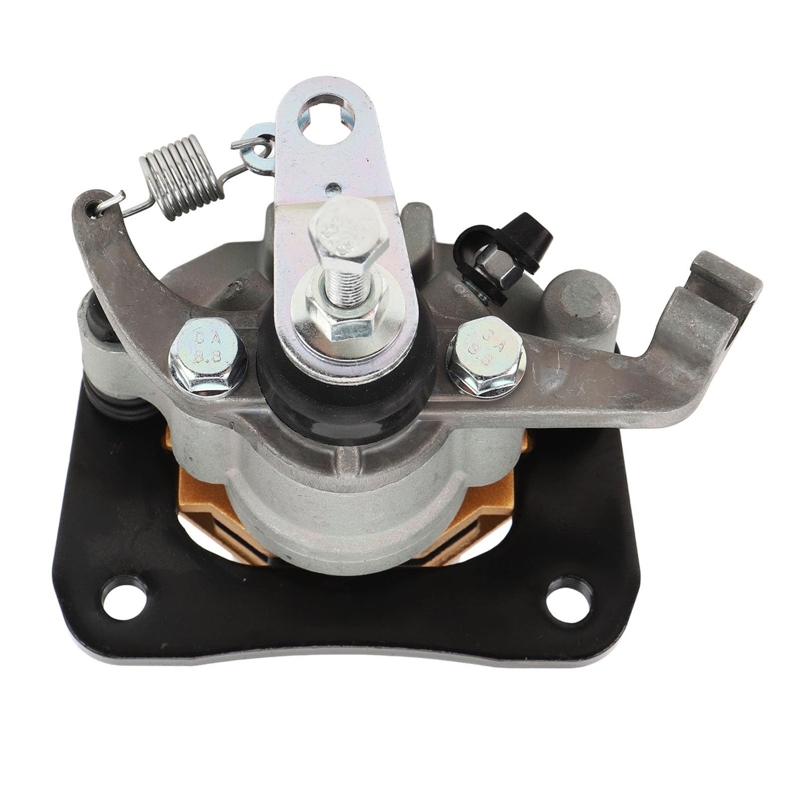 Aramox Bremssattel Hinten mit Pads, Fit für Mule Pro FX FXT FXR DX DXT KAF820 KAF1000 2015 Bis 2023, OE: 43080 0145, 43080 0163, Fahrzeug Brems Leistung Verbessern von Aramox