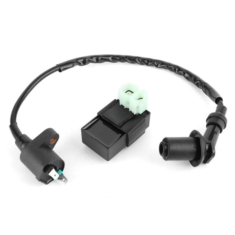 Aramox Zündspule Zündkerze, Gummi Zündspule + CDI Einheit Ersatz Passend für Pit PRO Quad Dirt Bike ATV GY6 von Aramox