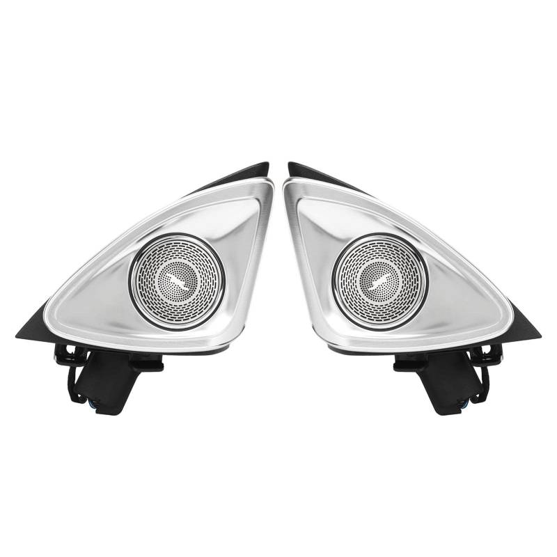 Aramox Car Audio Hochtöner, 64 Farben 4D Rotierender Hochtöner mit LED Umgebungsbeleuchtung Ersatz für -Benz E-Klasse W213 2017-2021 von Aramox