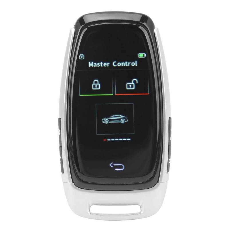 Aramox Car Modification Smart LCD Key Keyless Entry und Fernbedienung für Alle Modelle mit One-Button-Start (Silber) von Aramox