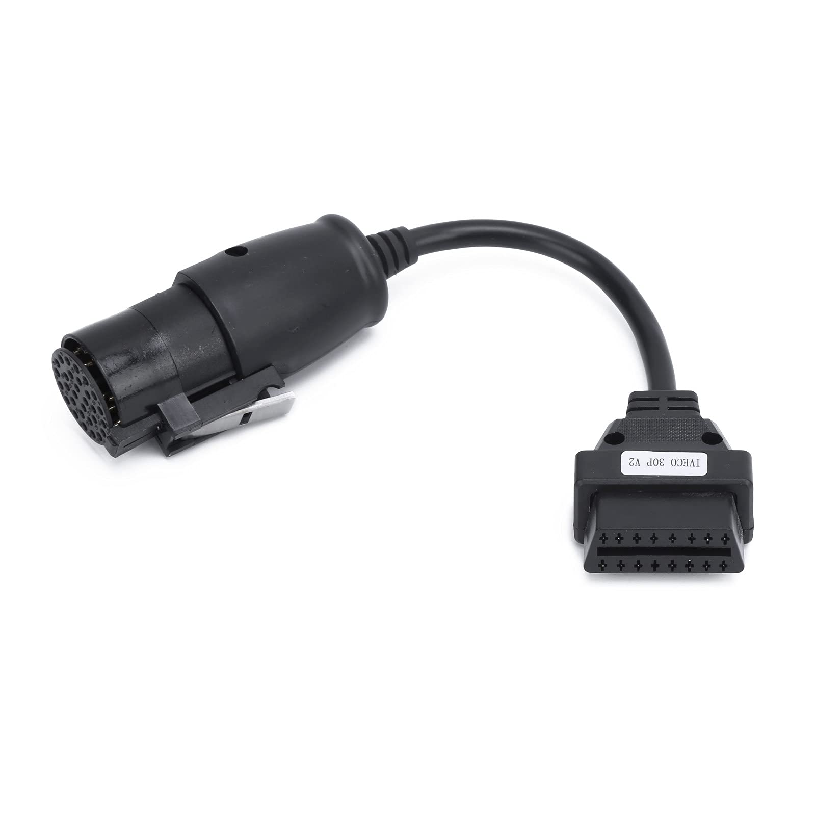 Aramox Diagnosekabel, OBD2 30-Pin-16-Pin-Diagnosekabeladapter 250 Mm/9,8 Zoll Länge Ersatz Passend für IVECO-LKW von Aramox