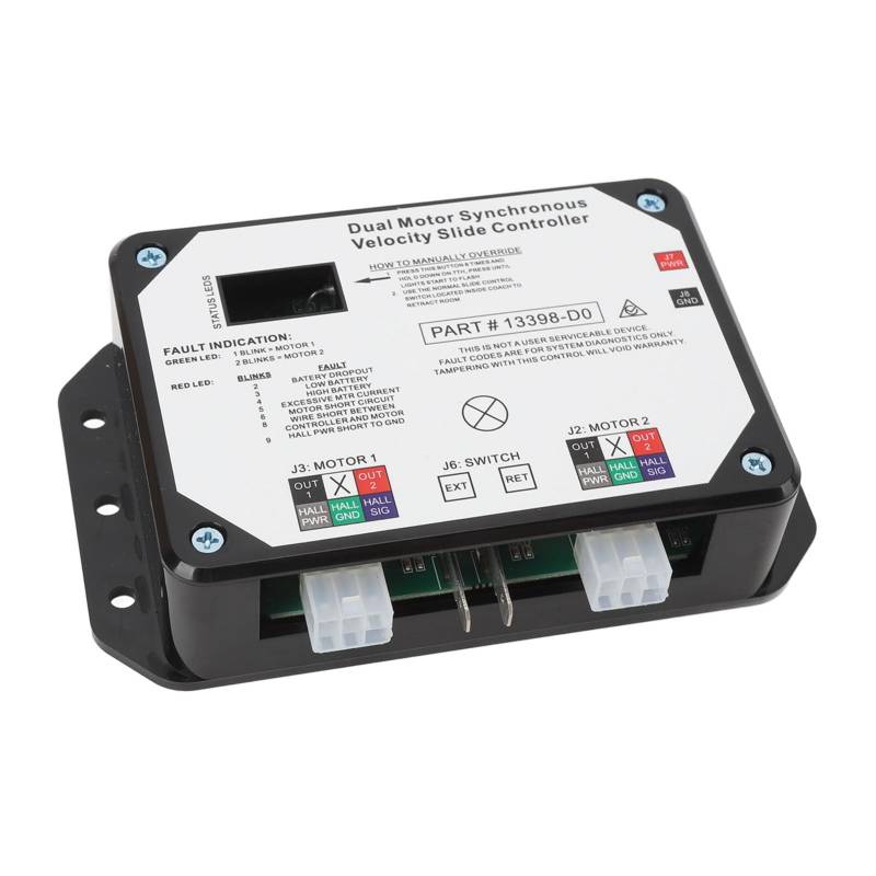 Aramox Dual Motor Synchronous Geschwindigkeits-Schleifsteuerung, Ersatz für Verschiedene In-Wand-Ausrutschen mit Beschichtung, Geeignet für L'Ippert in der Wandrutsche auf RV von Aramox