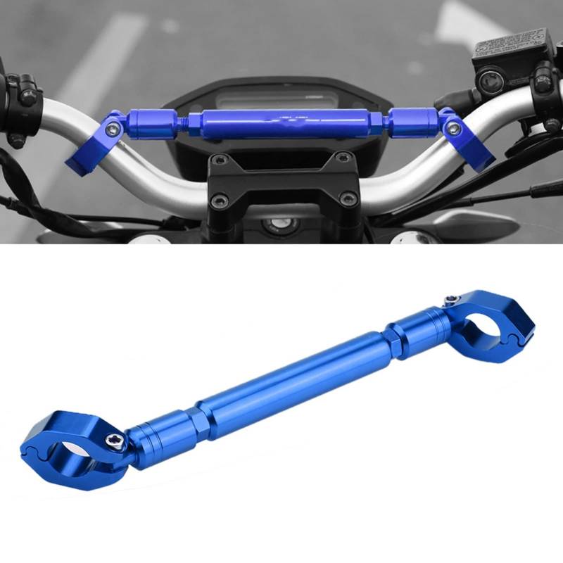 Aramox Motorrad Balance-Stange, 22 mm Universal-Querstange aus Aluminiumlegierung, Motorradlenker, Hebelzubehör Verstärkung (Blau) von Aramox
