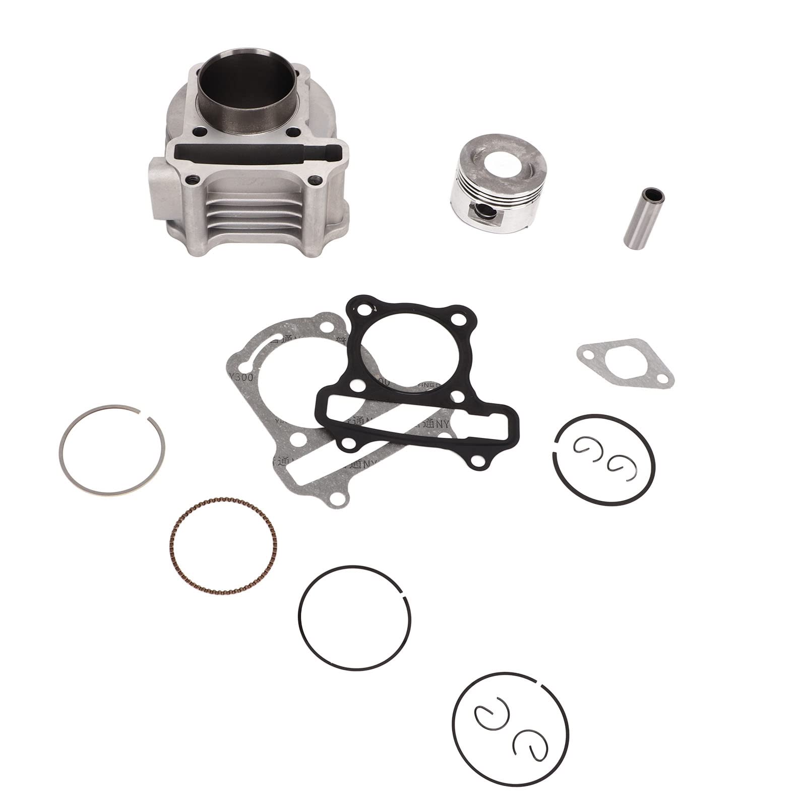 Aramox Motorrad-Motorzylinder-Kit, Motorradteile Zylinderbaugruppe Kolbenringbaugruppe Motorblock und Zylinderkopfteile für Gy6 100ccm 50mm Scooter Aramox Motorrad-Motorzylinder-Kit, Motorradteile Zylinderbaugruppe Kolbenringbaugruppe Motorblock und Zylinderkopfteile für Gy6 100ccm 50mm Scooter von Aramox