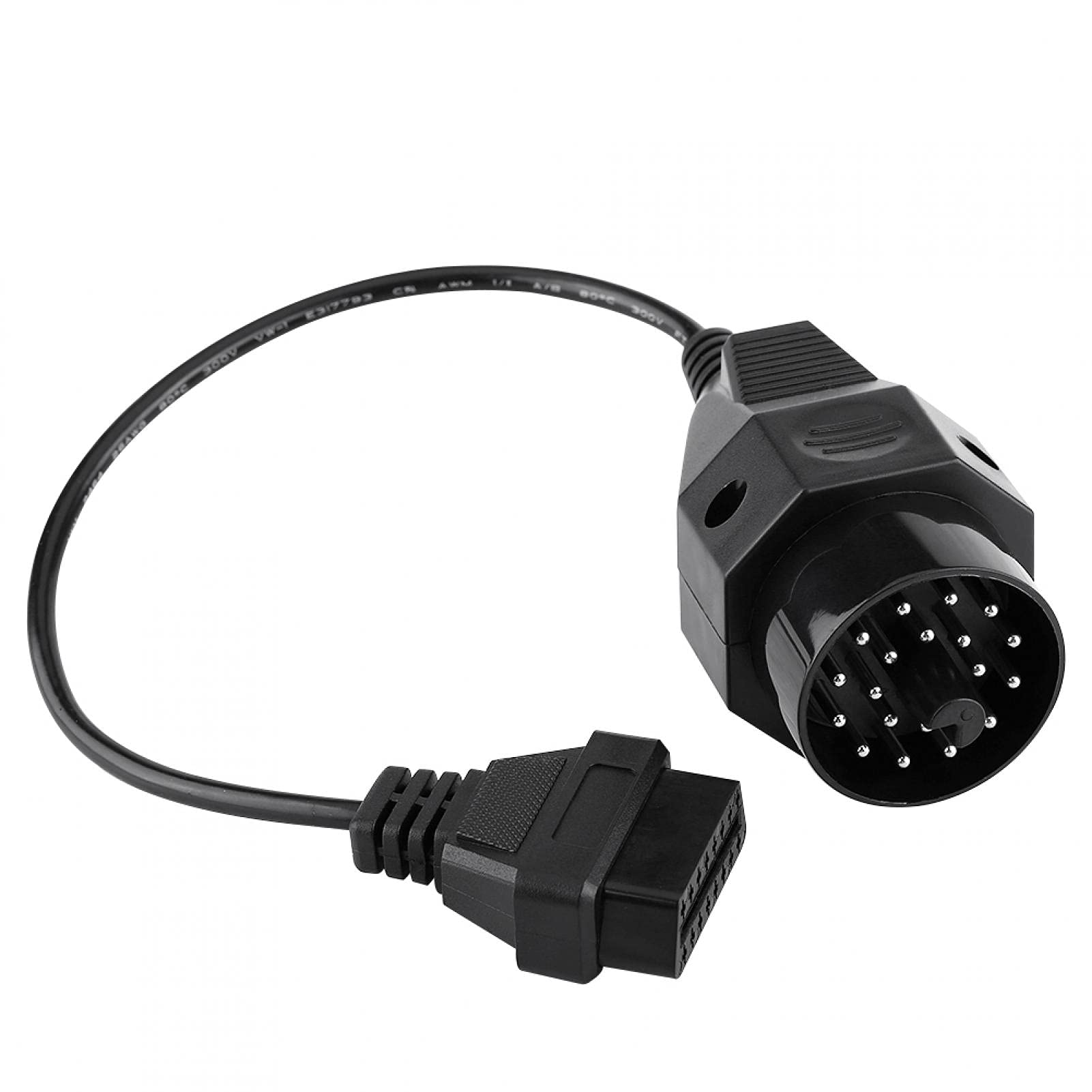 Aramox OBD2-Adapterkabel, 20-polig auf 16-polig, schwarz, 40 cm Länge für E36 E38 E39 E46 E53 X5 Z3 Aramox OBD2-Adapterkabel, 20-polig auf 16-polig, schwarz, 40 cm Länge für E36 E38 E39 E46 E53 X5 Z3 von Aramox