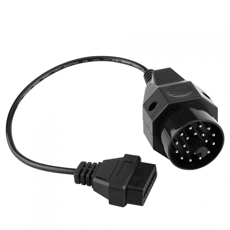 Aramox OBD2-Adapterkabel, 20-polig auf 16-polig, schwarz, 40 cm Länge für E36 E38 E39 E46 E53 X5 Z3 von Aramox