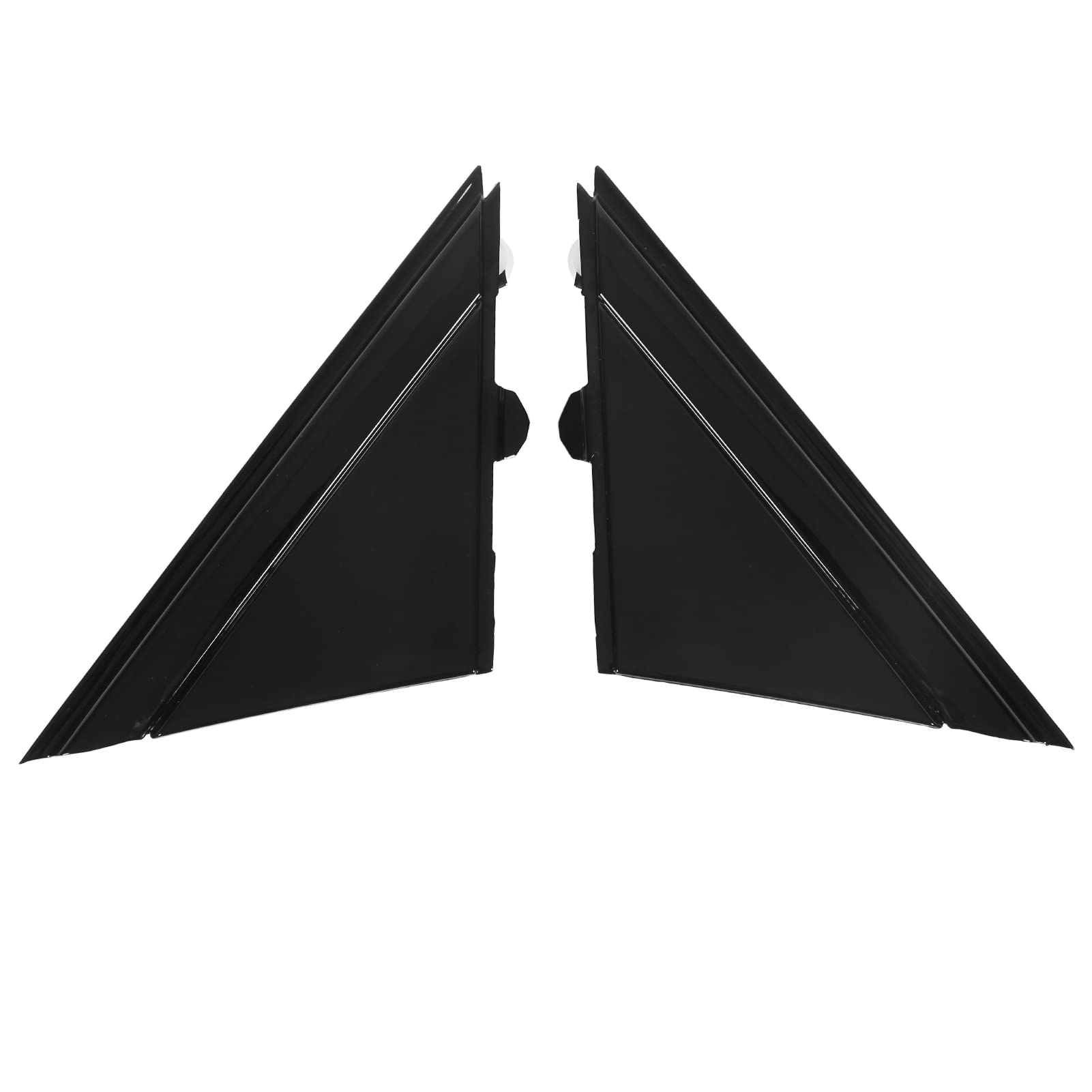 Aramox Rückspiegel Triangle Plate Trim, 1SH17KX7AA Außenspiegelabdeckung Seitenspiegel Links Rechts Triangle Plate Trim Ersatz für FIAT 500 2012-2017(Glänzend schwarz) von Aramox