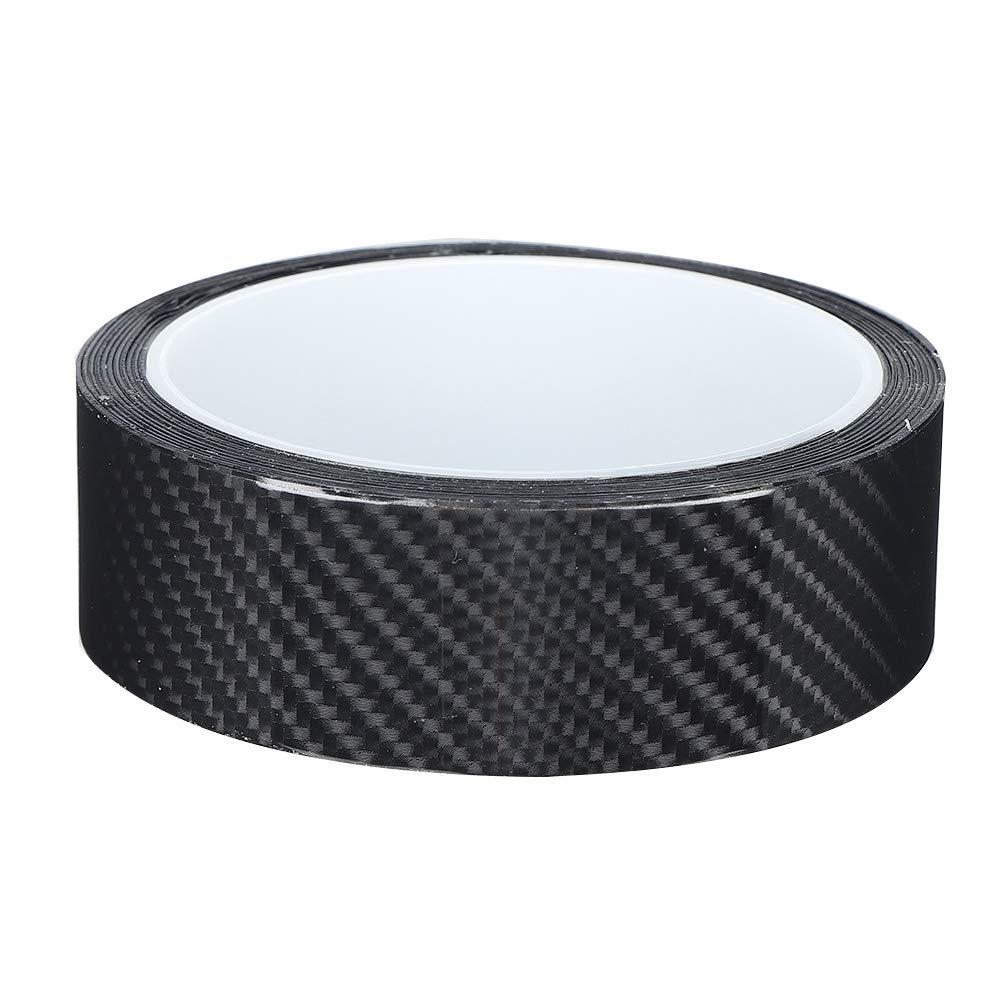 Aramox Schutzleiste für Autotür, Carbonfolie, Stoßstangenschutz aus schwarzer Kohlefaser, Kratzfest, selbstklebend, wasserdicht (3 cm x) von Aramox