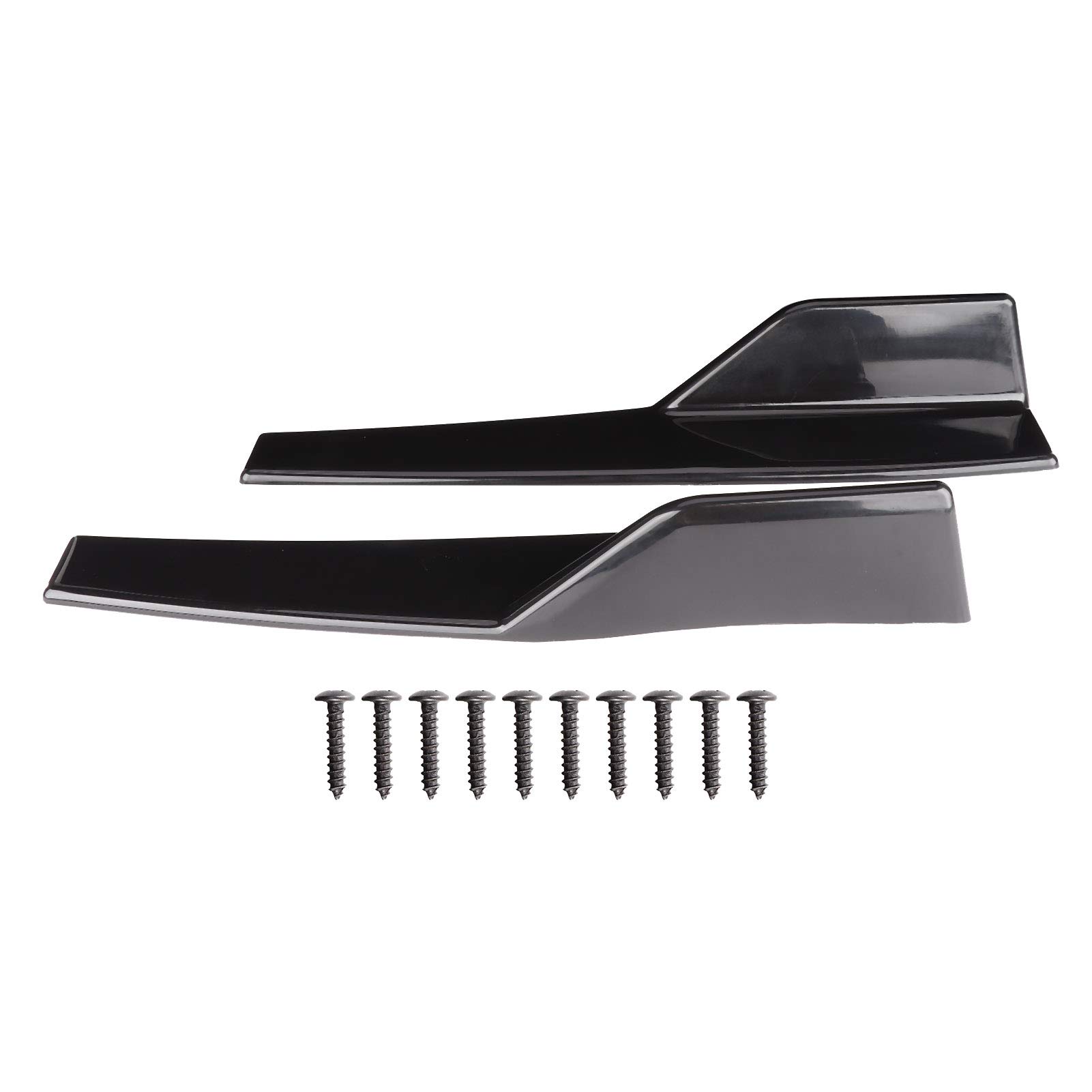 Aramox Seitenteilerflügel, Paar Universal Seitenschweller Rocker Splitter Side Wing Diffusor Body Kit Hellschwarz von Aramox