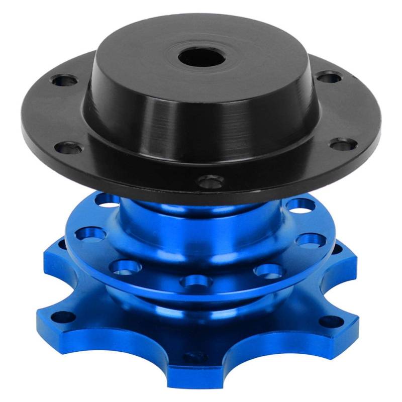 Aramox Lenkrad Quick Release, Universal 6-Loch Lenkrad Quick Release Adapter Kit, Autoreparaturwerkzeug, CNC-Legierung, Blau, Gold, Silber von Aramox