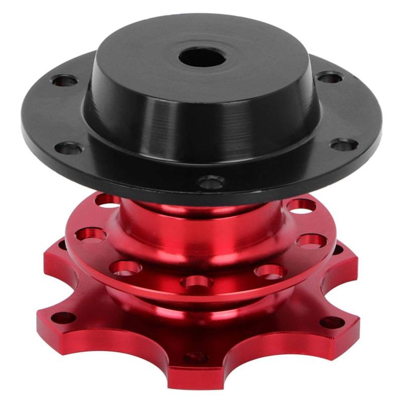 Aramox Lenkradabdeckung, Universal 6-Loch, CNC-Legierung, Rot von Aramox