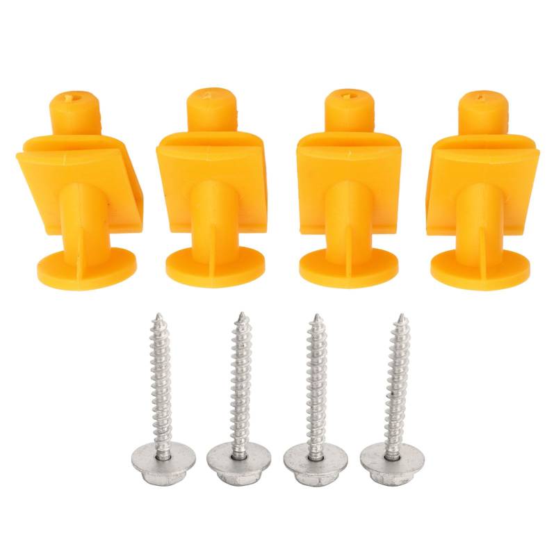 Aramox Unterboden-Montageclips-Set für Smart Fortwo W450 W451-Modelle, 8-teiliger Motorbasis-Schraubclip A0019913970, Gelber Austausch der Unterboden-Montageclips von Aramox