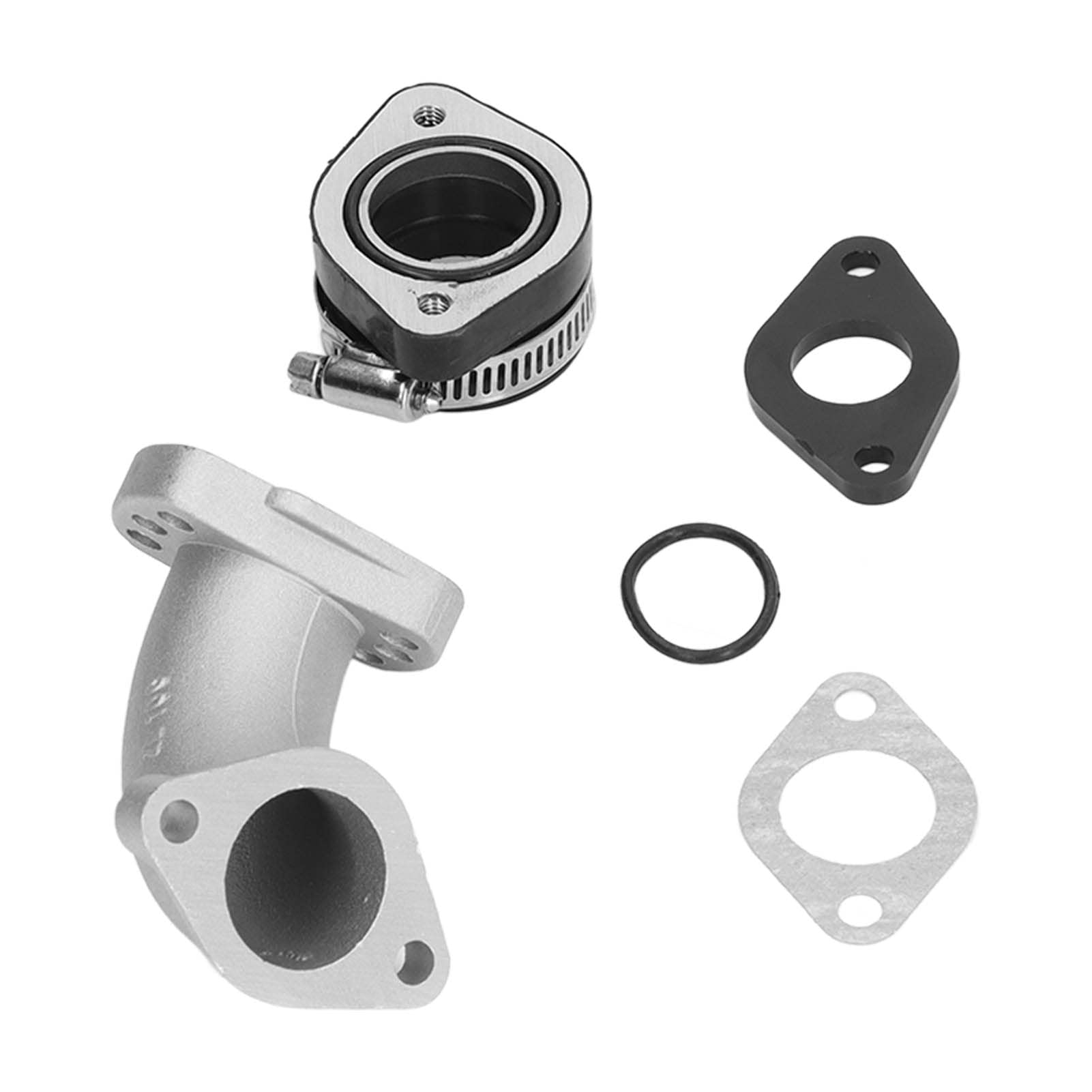 Aramox Vergasereinlass-Spacer-Kit, Aluminiumlegierung Vergaser-Ansaugkrümmer-Rohr-Kit 26 Mm-28 Mm Adapter-Distanzstück-Kit für 125 Cc 140 Cc 150 Cc 155 Cc 160 Cc 200 Cc 250 Cc Pit Dirt Bike Motorrad von Aramox