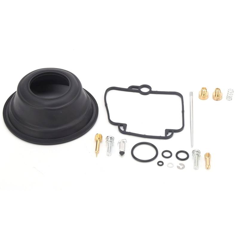 Aramox Vergaser-Kit, Vergaser-Satz Vergaser-Überholungsreparaturgummi + Metall Passend für DR350 Goose350 Einzylindermotor Mikuni BST40, Vergaser-Reparatursatz von Aramox