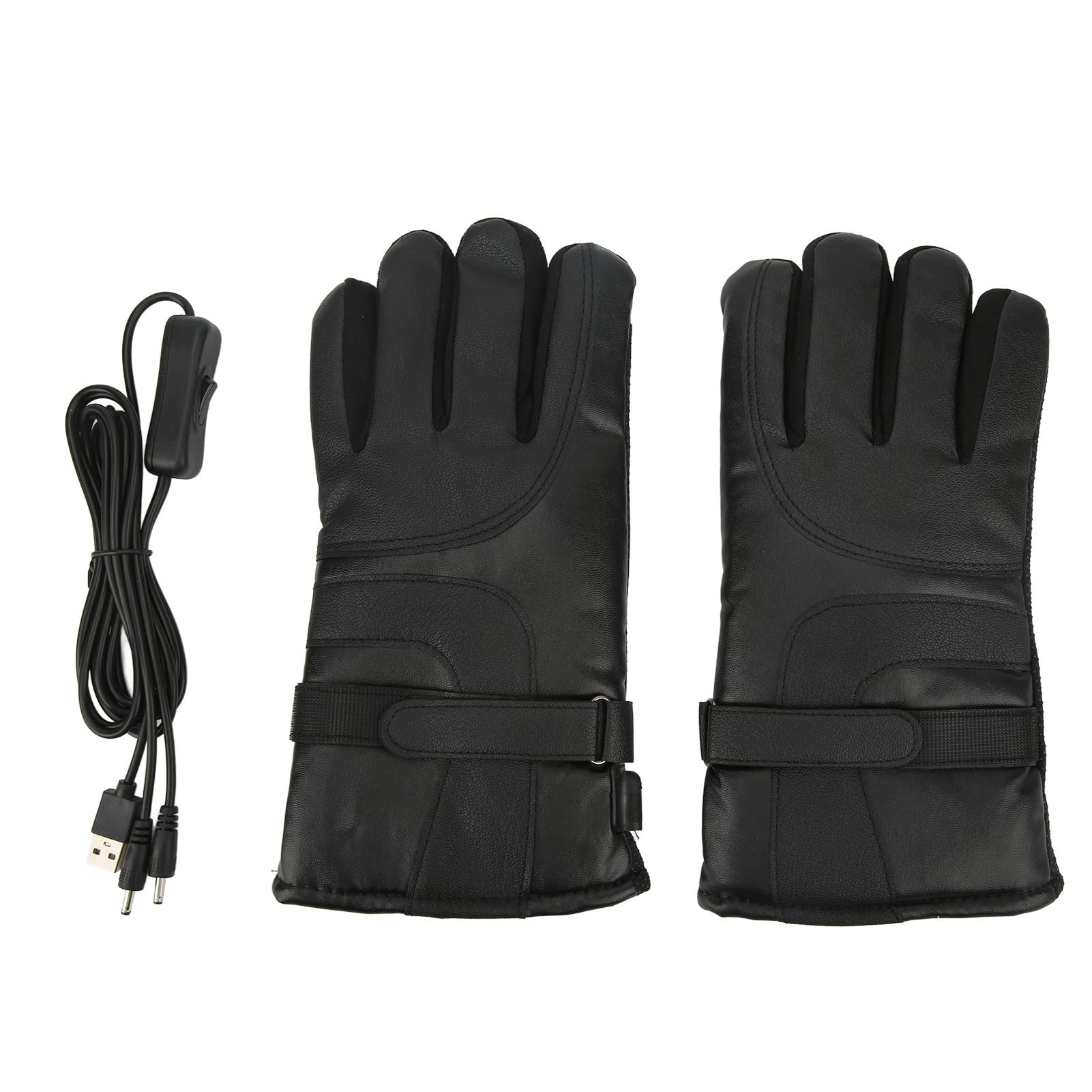 Aramox Warmer Handschuh, Paar Beheizbare, Touchscreen, Fingerspitze, Wasserdicht, rutschfest, USB-Netzteil für Radfahren, Wandern, Skifahren von Aramox