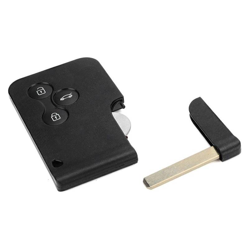 Auto-3-Tasten-Fernschlüssel, halbintelligenter Autoschlüssel 433 MHz ID46 PCF7947 Chip Fit für Megane von Aramox