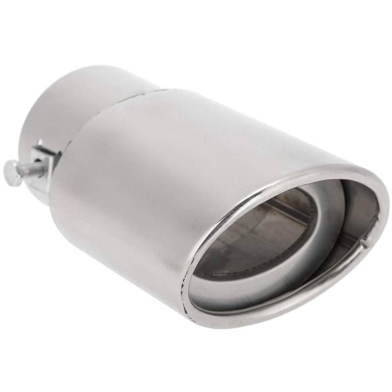 Auto Auspuffrohr Dekoration Universal Auto gerade Auspuff Endschalldämpfer Spitze Auspuff Edelstahl Auto Auspuffspitzen Rohr (glänzend Silber) von Aramox