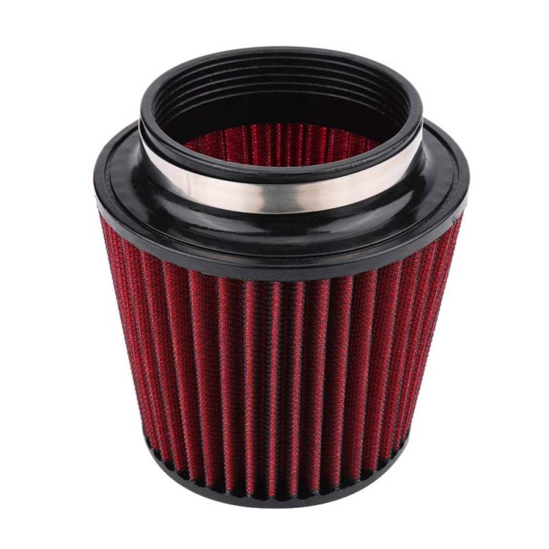 Auto Luftfilter, Luftreiniger Runder, Universal Sportluftfilter Luftfilter Universal Car Modification Einlass-Lufteinlass-Kegel-Luftfilter-Reiniger mit hohem Durchfluss(100mm) von Aramox