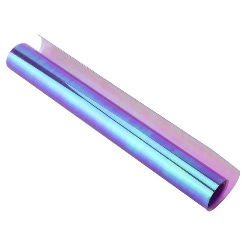 Auto Scheinwerfer Aufkleber, Folie Tönungsfolie Aufkleber selbstklebende glänzende Chameleon Scheinwerfer Rücklicht Nebelscheinwerfer Filme(30 * 60CM -Purple) von Aramox