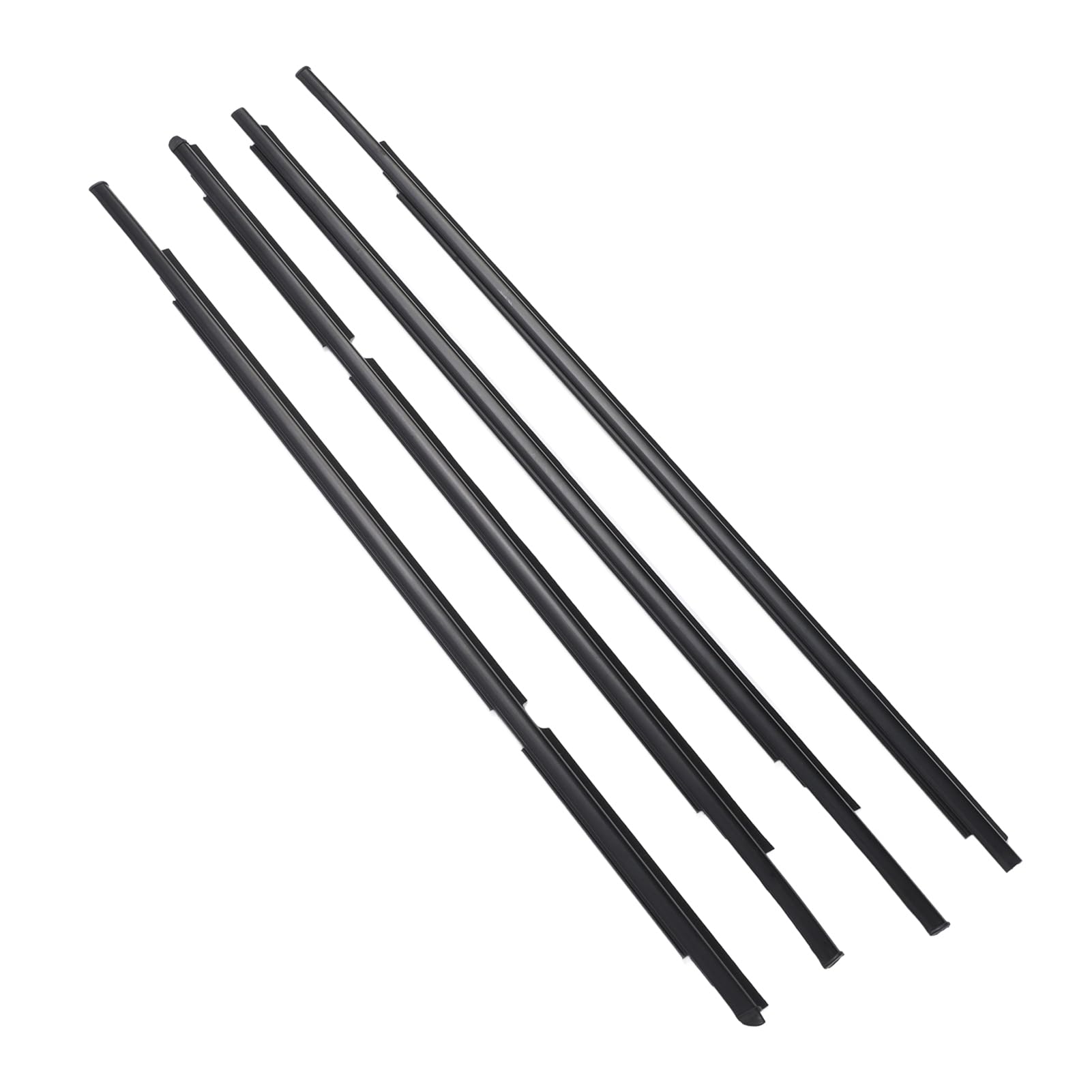 Autofenster -Dichtungsstreifen, 4pcs Weatherstrip -Trim -Set für 2005 2011 OE 68160 52110 68210 52110 68180 52100 Premium Gummi Autofenster -Dichtungsstreifen, 4pcs Weatherstrip -Trim -Set für 2005 2011 OE 68160 52110 68210 52110 68180 52100 Premium Gummi von Aramox