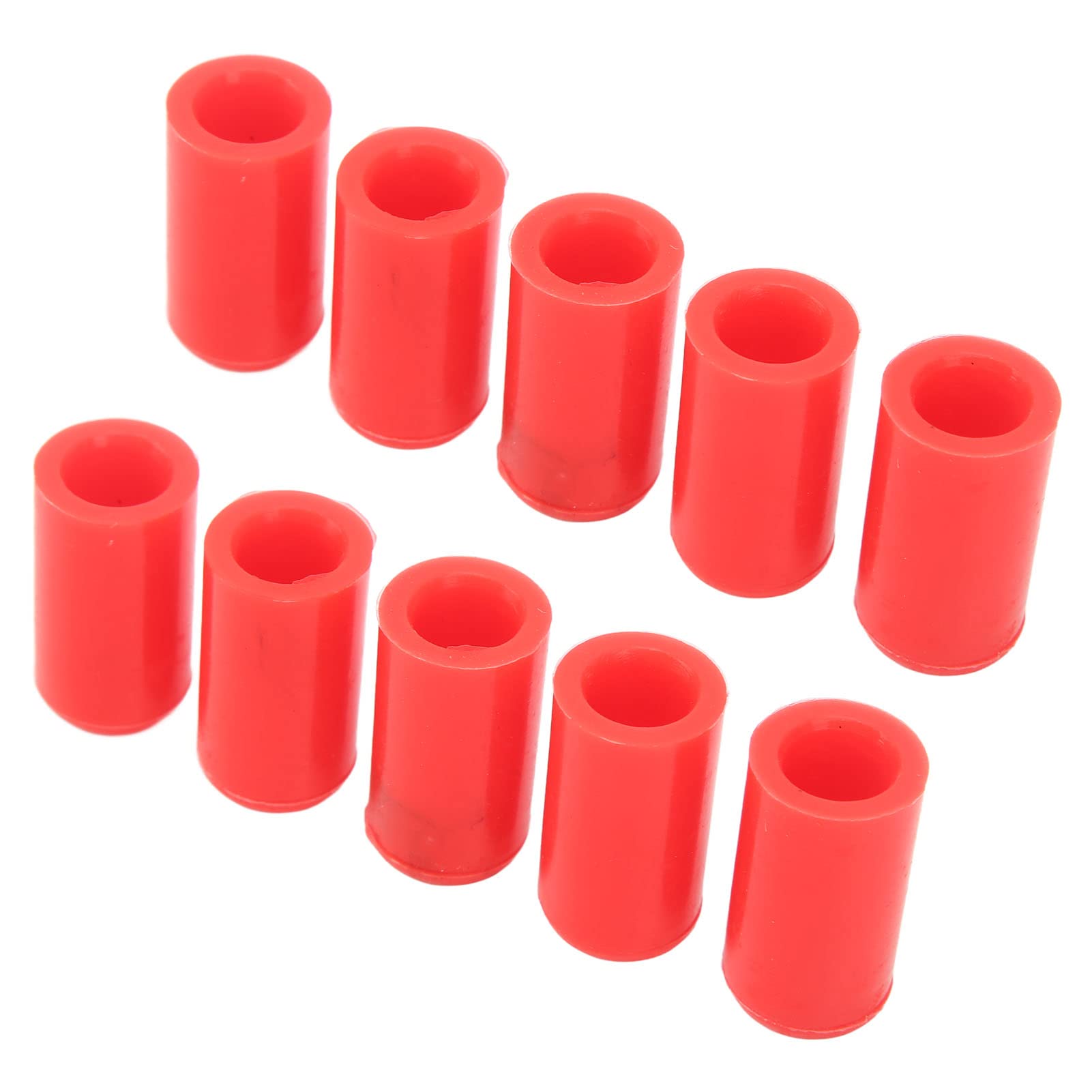 Automotive Line Schlauchkappe 10 Stück 10 Mm Automotive Vakuumschlauchkappe Silikon Wasserdicht Ozonbeständig Flexibler Einlass-Vakuumschlauch-Endstopfen (Rot) von Aramox