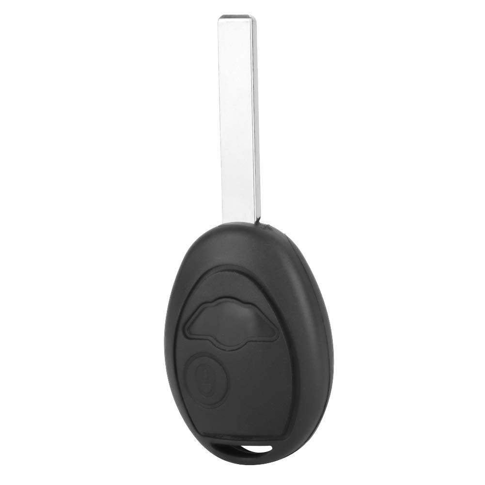 Autoschlüssel Shell, 2 Tasten Smart Schlüsseletui Schwarz Auto Remote Key Fob Case Cover Shell von Aramox
