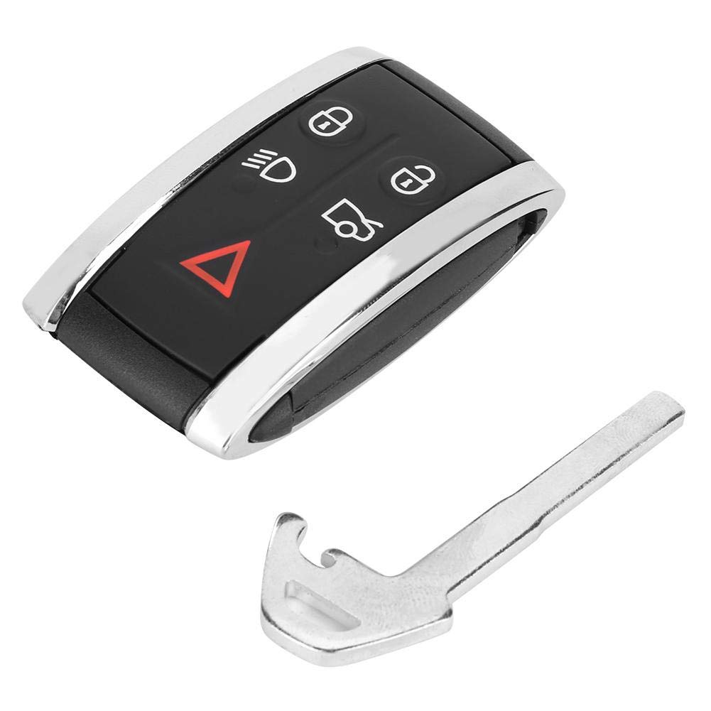 Autoschlüsselanhänger, schwarz 5-Tasten-Schlüsselanhänger Shell Case Cover Cover Passend für XF 2009-2012 5-Tasten von Aramox