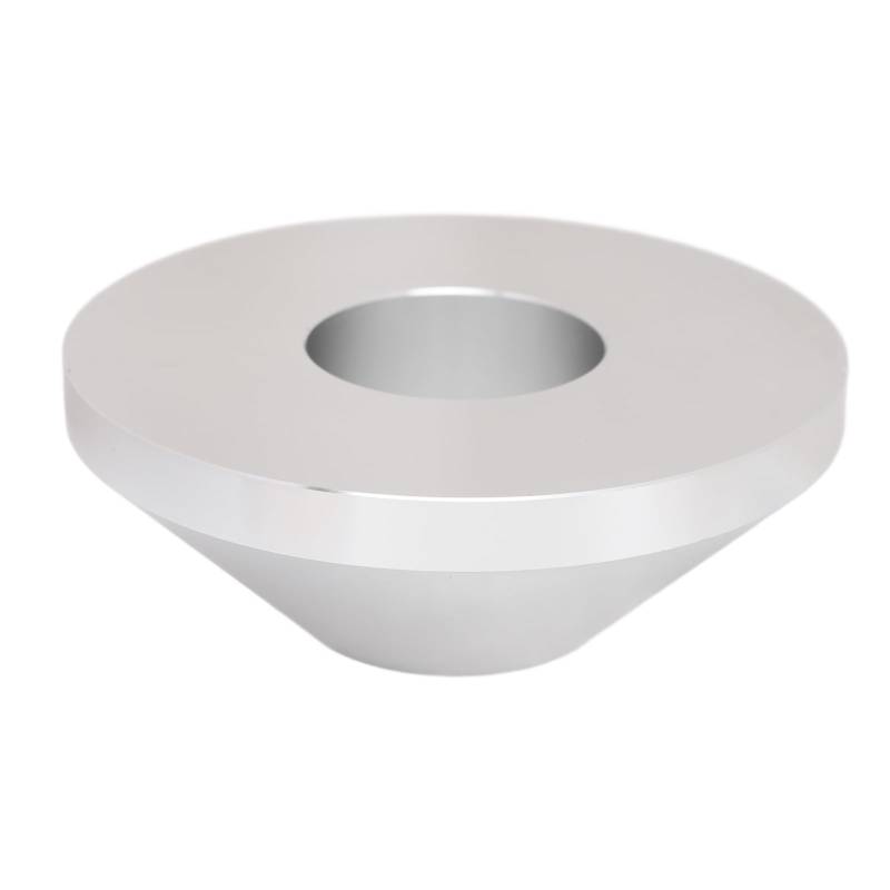 Billet Aluminium -Zentrierkegel, Passt 1,67 -Zoll -Durchmesserpfosten, Bis zu 4,4 Zoll Hub -Öffnung, Matt Silberfinish, für die Meisten Personenwagen, Caravan oder SUV von Aramox