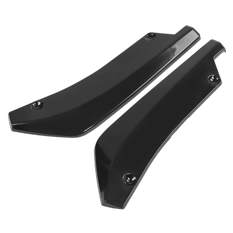 Car Body Spoiler, 1 Paar Universal Car Modifizierte Heckstoßstange Canard Diffusor Spoilerlippenteiler Flossen(Black) von Aramox