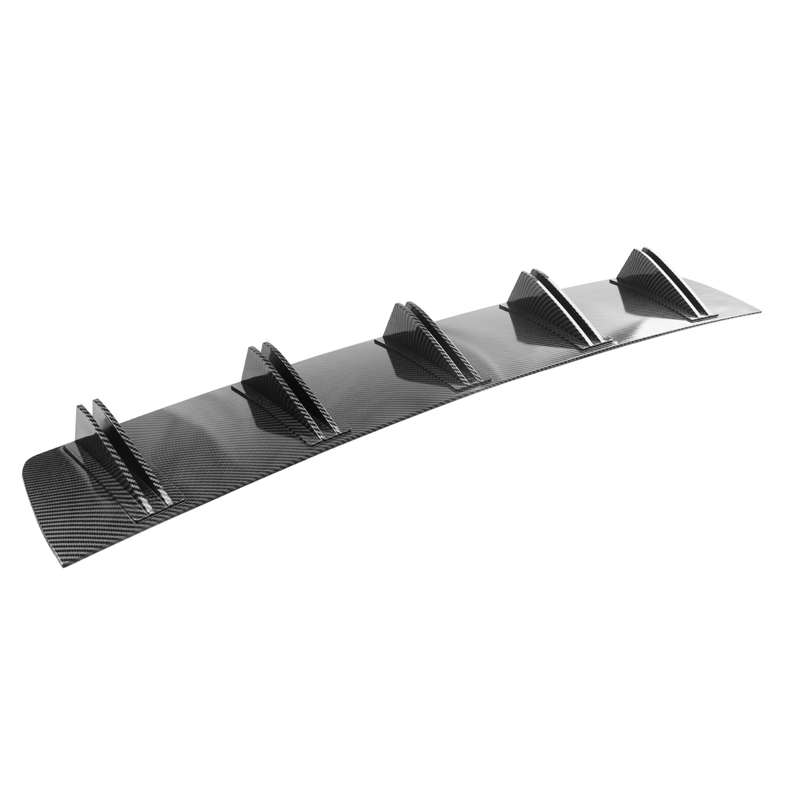 Carbon Faser Heck -Stoßfänger Lippendiffusor, Haifischflosse Universal Fit, Einfache Installation mit Zusätzlicher Ästhetik für Sportliches Aussehen (Kohlefaser) von Aramox