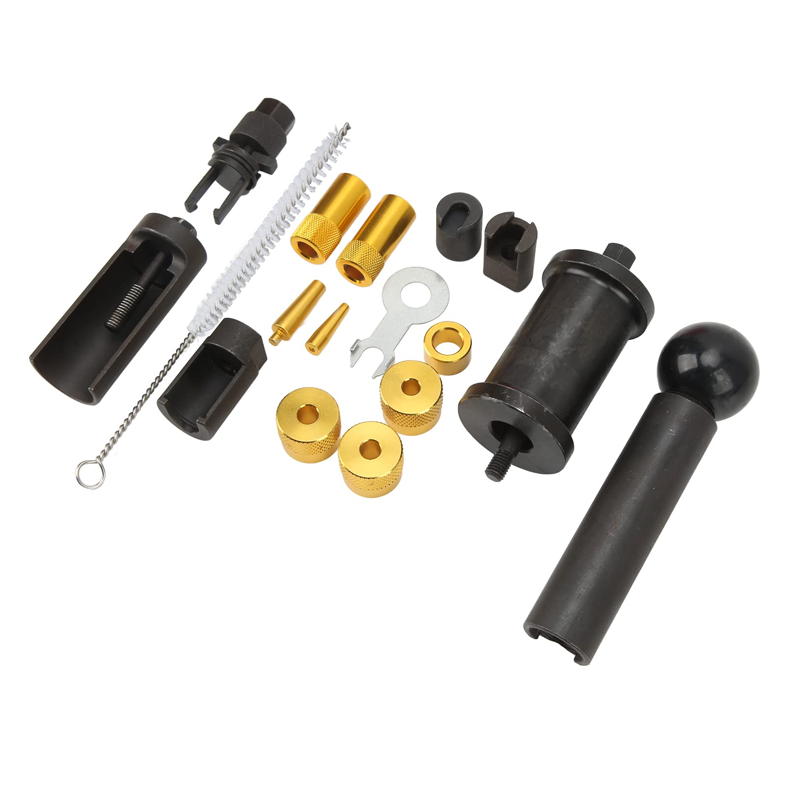 FSi Kraftstoffeinspritzdüsen-Abzieher-Set, 18-teiliges FSi-Einspritzdüsen-Abzieher-Entferner-Installationswerkzeug-Set, Passend für 1,2 1,4 1,6 1,8 2,0 3,0 3,2 3,6 4,0 FSi FSi Kraftstoffeinspritzdüsen-Abzieher-Set, 18-teiliges FSi-Einspritzdüsen-Abzieher-Entferner-Installationswerkzeug-Set, Passend für 1,2 1,4 1,6 1,8 2,0 3,0 3,2 3,6 4,0 FSi von Aramox