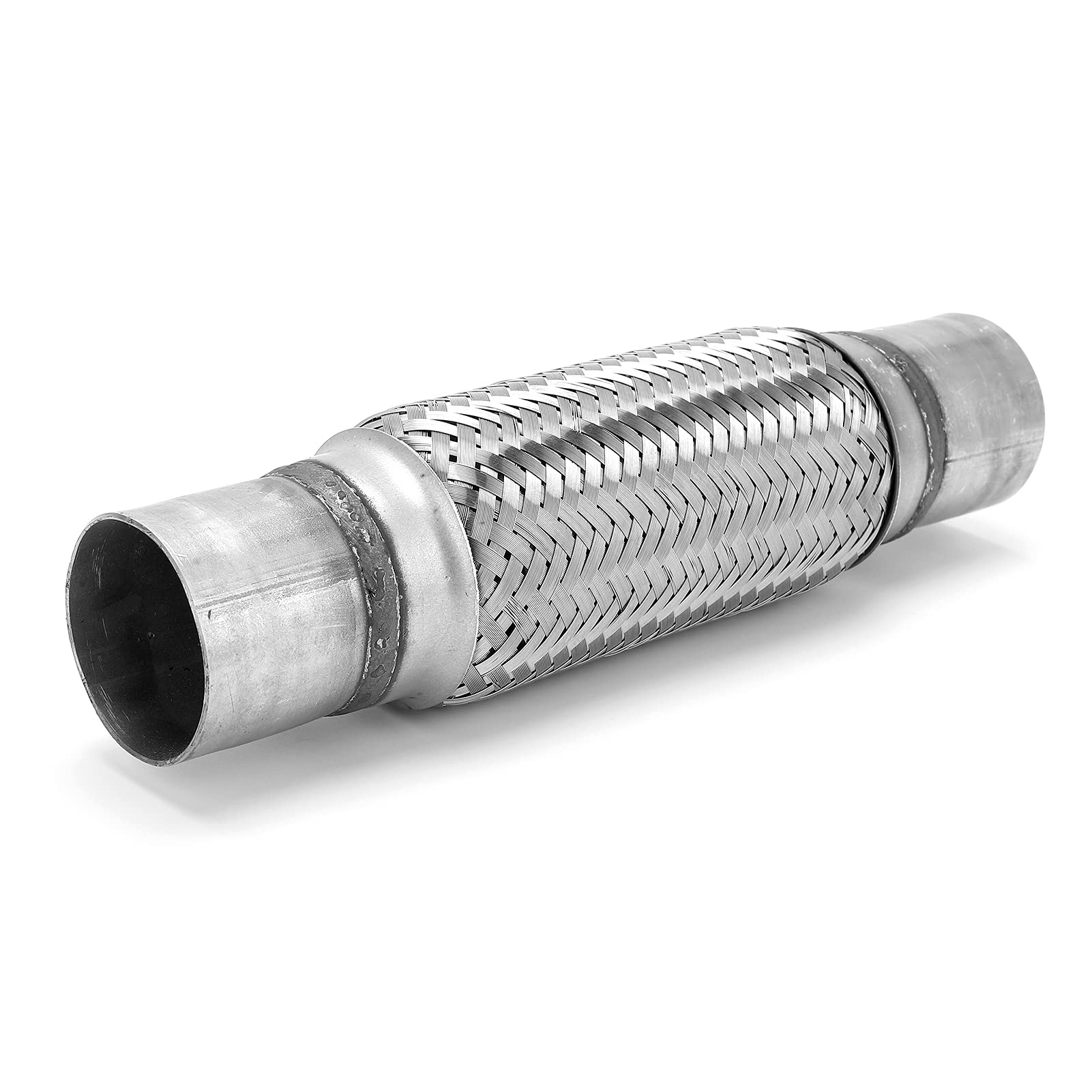 Flexibles Auspuffrohr, 2,25 X 12 Zoll, Gewebtes Auspuff Reparatur Flexrohr, Faltenbalg, Flexgelenk, 57 Mm, Edelstahl für Auto Flexibles Auspuffrohr, 2,25 X 12 Zoll, Gewebtes Auspuff Reparatur Flexrohr, Faltenbalg, Flexgelenk, 57 Mm, Edelstahl für Auto von Aramox