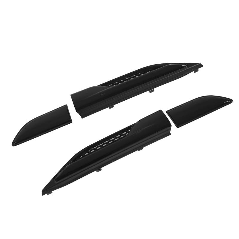 Glanzschwarzer Kotflügelgrill, Lüftungstürverkleidung, LR027321, Ersatzteile, Passend für Evoque L538 von Aramox