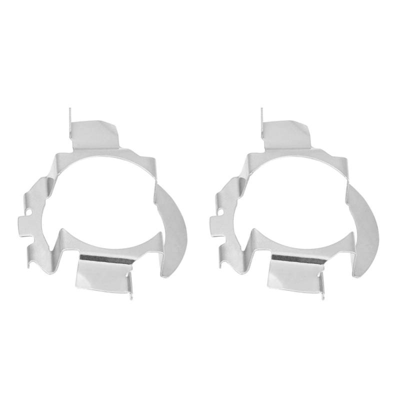H7 LED Adapter, H7 Auto-Clip Basis, 1 Paar Aluminium H7 LED Scheinwerfer Adapter Halter Silber für von Aramox
