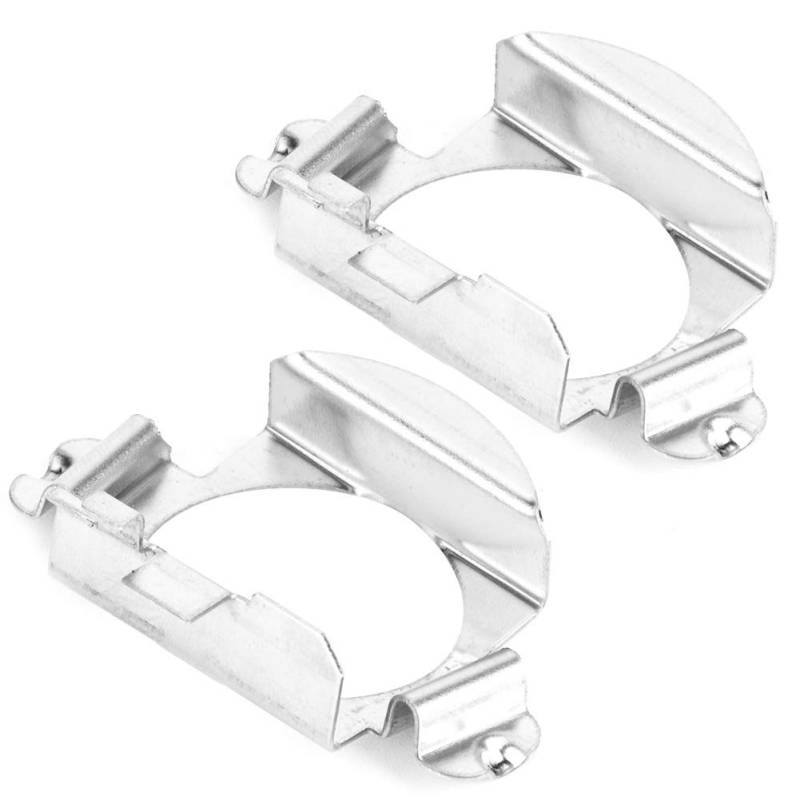 H7 LED Scheinwerfer lampenfassung halter Adapter, Paar H7 LED Scheinwerferlampen Adapter Halter Silver von Aramox