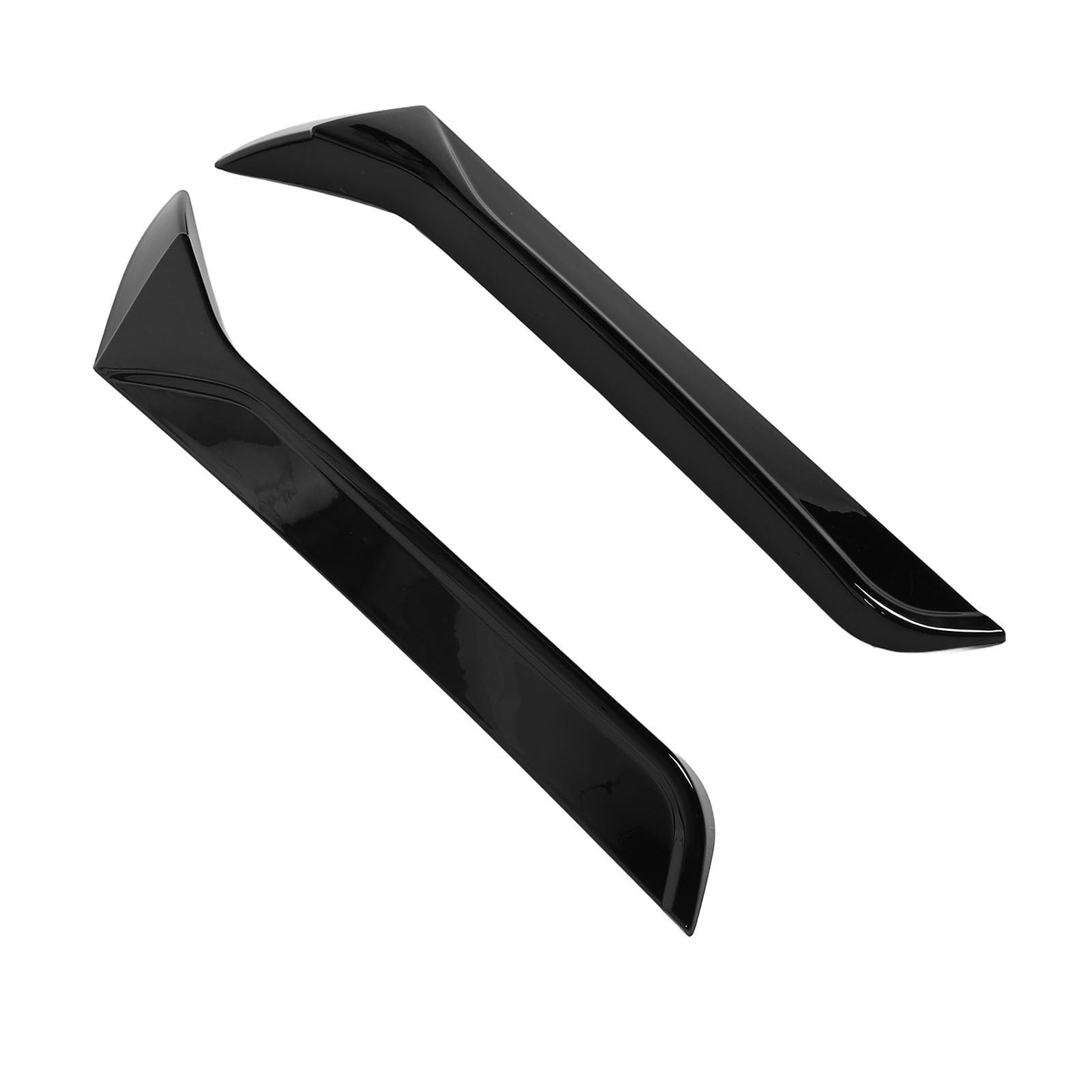 Heckscheibe Seitenflügelabdeckung, Blockregenwater, ABS-Spoiler füR A11 MK1 R TSI TDI 2017-2023, Sportlicher Stil, Passt zu A11 MK1 R TSI TDI 2017-2023, Heckschei (Helles Schwarz) von Aramox