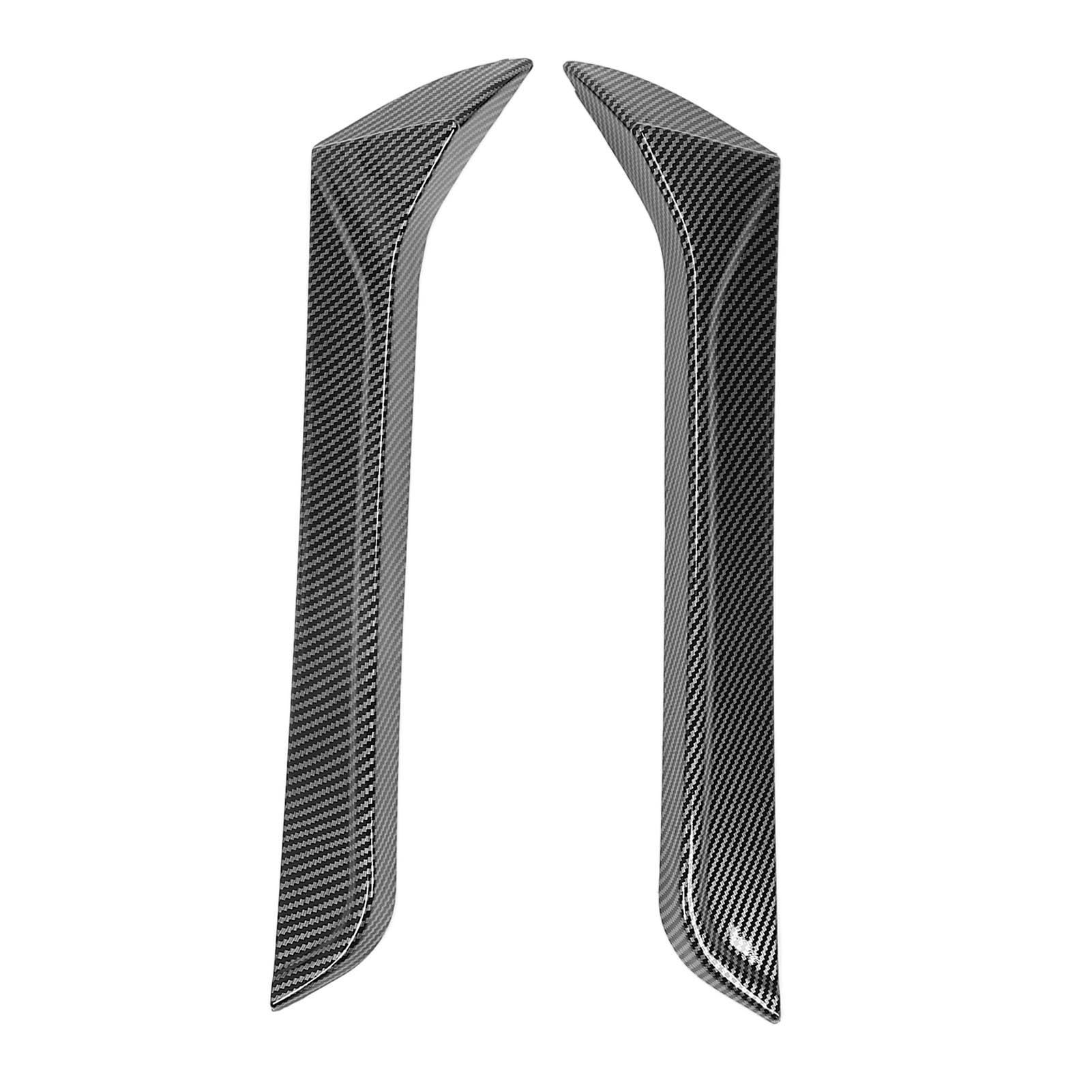 Heckscheibe Seitenflügelabdeckung, Blockregenwater, ABS-Spoiler füR A11 MK1 R TSI TDI 2017-2023, Sportlicher Stil, Passt zu A11 MK1 R TSI TDI 2017-2023, Heckschei (Kohlefaser-Stil) von Aramox