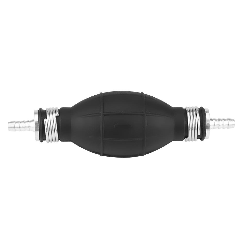 Kraftstoffpumpe Schwarz, Handbirnenpumpe Gummi Kraftstoffübertragung Handpumpe Kraftstoffübertragung Vakuum-Kraftstoffleitung Handprimer-Pumpenzubehör für Schiffsdiesel(8mm) von Aramox