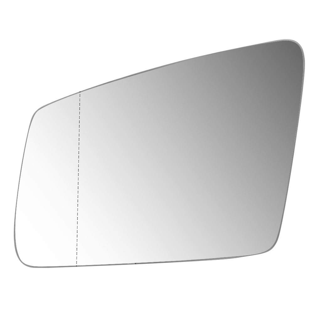 seitenspiegel Linkes Spiegelglas linker Spiegel aussenspiegel Links, Linke Seite Rückansicht Klar beheiztes Außenspiegelglas Passend für W212 W246 W204 W176 von Aramox