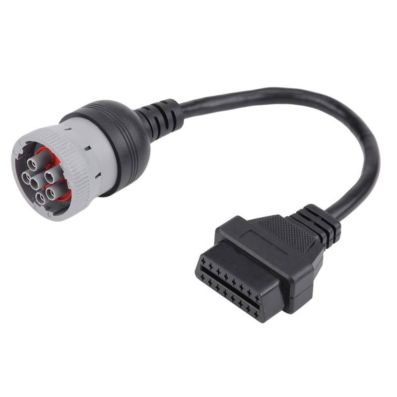 OBD-II Diagnosewerkzeuge, LKW Diagnoseschnittstelle weiblich 16 Pin OBD2 6 Pin Adapterkabel für Kfz-Diagnosewerkzeug von Aramox