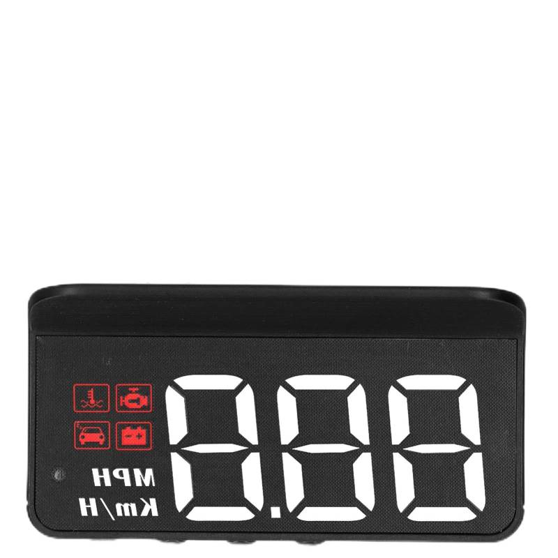 Aramox Head-Up-Display, Multifunktionsanzeige, Auto-HUD-Windschutzscheibenprojektor mit Klarem High-Definition-Display, Schwarz, LCD oder LED, OBD, PORTABLE_VIDEO_DISC_PLAYER, 1280x720, 81438031 von Aramox