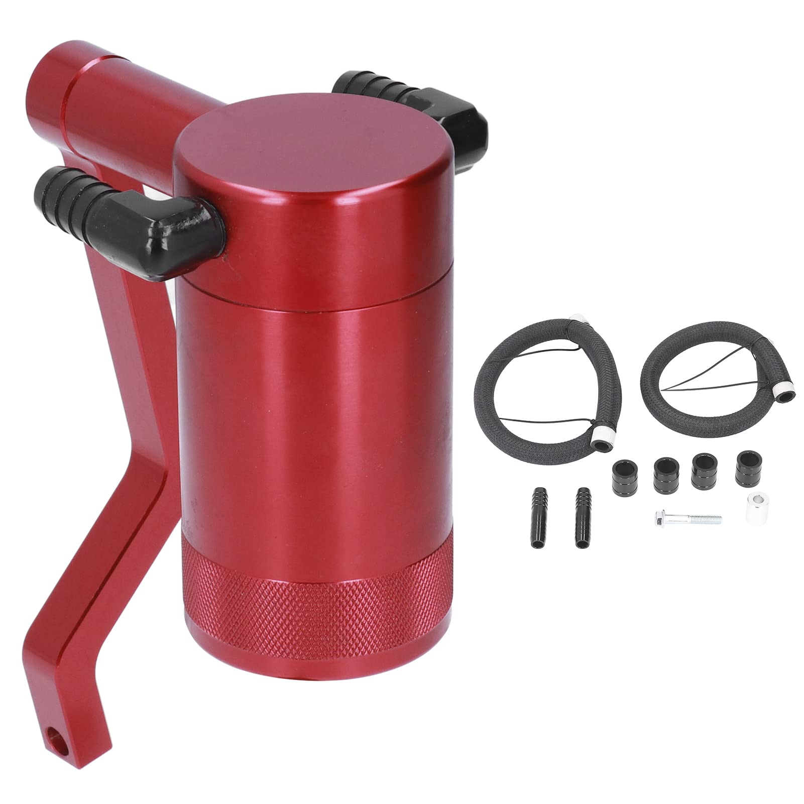 Oil Catch Can Kit, Oil Catch Can Kit Z Halterung Billet Aluminium Rot Ersatz für Challenger 2011-2021 6.4L Oil Catch Can Kit, Oil Catch Can Kit Z Halterung Billet Aluminium Rot Ersatz für Challenger 2011-2021 6.4L von Aramox